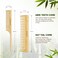 BFWood Bamboo Hair Brush Set, 4 PCS Natural Wooden Combs Paddle Detangling Hairbrush, Wide-tooth and Tail Comb and Mini Paddle Brush for Traveling, Suit for Women &amp; Men