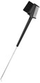 3-in-1 Edge Styling Brush, Black Colour, Baby Soft Bristles, Pointed Metal End-Designed For Partin and Sculpting, Detangles Edges, Organic, Lightweight, Travel Friendly, 9 x 0.5 x 2 inch