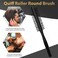 DUAIU 7Pcs Men's Hair Styling Set: Vent Brush, Round Brush, Wide-tooth Comb, Texture Comb for Blow Drying, Detangling, Grooming, and Hairdressing