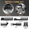 DUAIU 7Pcs Men's Hair Styling Set: Vent Brush, Round Brush, Wide-tooth Comb, Texture Comb for Blow Drying, Detangling, Grooming, and Hairdressing