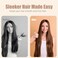 Boar Bristle Hair Brush - Boar and Nylon Bristles for Women Men Kids Smoothing Detangling - Wooden Hairbrush with Plastic Tail Comb for Long Thick Curly Hair