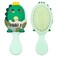 Toddler Hair Brush - Mini Hair Brush for Kids - Travel Brush for Boys and Girls - Baby Detangler Brush for Thin Hair - Dinosaur Brush with Air Cushion - Green