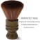 Barber Neck Duster Brush - Borogo Professional Barber Hair Cutting Cleaning Hairbrush Styling Tool (Neck brush+Black brush)