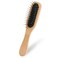 Portable Mini Pin Bamboo Hair Brush with Steel Bristles Detangling Brush Wig Hair Brush Small Wire Cushion Brush with Wood Handle Travel Natural Wood Comb with Metal Bristles for Women