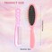 Wig Brushes for Synthetic Hair, 2 Pieces Stainless Steel Teeth Wig Brush Portable Synthetic Doll Wig Hair Brush Metal Wire Wet Hair Comb Hair Extension Brush Wig Brush for Women Girls Human Hair, Pink