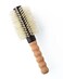 Nylon Boar Bristle Hair Brush, Round Brush for Blow Drying, Large 2.5" Barrel Blowout Brush, Anti Static Hairbrush, Cork Comfort Grip Handle, Detangling Plastic/Natural Bristle Hair Styling Tool