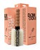 Nylon Boar Bristle Hair Brush, Round Brush for Blow Drying, Large 2.5" Barrel Blowout Brush, Anti Static Hairbrush, Cork Comfort Grip Handle, Detangling Plastic/Natural Bristle Hair Styling Tool