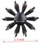 PERFEHAIR Round Brush with Natural Boar and Nylon Bristles, Small Volumizing Hair Brush- 1.7 Inch Diameter Barrel