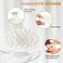 Silicone Scalp Massager Shampoo Brush, Scalp Brush for Hair Growth &amp; Dandruff Removal, Hair Scrubber Scalp Stimulator Exfoliator Brush with Soft Bristles for Wet Dry Scalp Care (White)