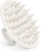 Silicone Scalp Massager Shampoo Brush, Scalp Brush for Hair Growth &amp; Dandruff Removal, Hair Scrubber Scalp Stimulator Exfoliator Brush with Soft Bristles for Wet Dry Scalp Care (White)