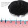 Segbeauty 2pcs Scalp Massage Shampoo Brush, Massage Hair Brush Floriated Shower Comb for Deep Cleaning Hair Men&rsquo;s Hand Brush Growth Beard Brush Pet Grooming Brushes (Black)