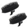 Segbeauty 2pcs Scalp Massage Shampoo Brush, Massage Hair Brush Floriated Shower Comb for Deep Cleaning Hair Men&rsquo;s Hand Brush Growth Beard Brush Pet Grooming Brushes (Black)