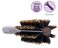 PERFEHAIR Small Round Hair Brush for Thin or Short Hair, Mini Round Boar Bristle Beard Brush for Men &amp; Women
