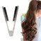 Hair Straightening Comb Styling Tool, Double Sided Brush Clamp Ergonomic Handle Anti Static Nylon Clamp Hair Brush, Splint Brush Transparent for Hair Styling