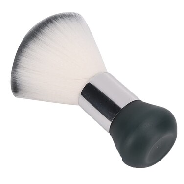 Neck Duster Neck Duster Brush, Broken Hair Sweep Brush with Abs Handle, Barber Shop And Salon Nylon Shaving Brush for Face And Neck (Grey)