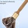Neck Hair Duster Brush Professional Barber Brush Salon Home Barbershop Ultra Soft Gentle Fiber with Wooden Handle Large Hair Cutting Neck Duster Brush(Wood color)