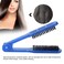 Dioche Boar Clamp Double Sided Brush Hair Straightener Brushes Comb, Bristle Hair Brush, Anti Static Heat Resistant, for Smoothing and Straight Hair (Blue)