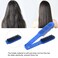 Dioche Boar Clamp Double Sided Brush Hair Straightener Brushes Comb, Bristle Hair Brush, Anti Static Heat Resistant, for Smoothing and Straight Hair (Blue)
