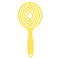 Hair Detangling Brush - Hair Straightening Comb Wet &amp; Dry Hair Brush Round Head Straightenning Detangler Brush Comb Hair Styling Comb Scalp Cleansing Brush for Curly Hair (Yellow)