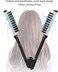 Boar Clamp Hair Brush Straightener No Electric,Hair Detangler Brush Hair Styling Tool Double Side Hair Comb Straightener Clamp Hair Straightening Comb Styling Tools Boar Bristle