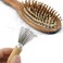TIHOOD 6PCS Hair Brush Cleaner Tools with Metal Wire Rake - Mini Dirt Remover Combs for Brushes with Wooden Handle for Home and Salon Use