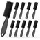10 Pcs Barber Clipper Cleaning Brush, Barber Accessories Cleaning Supplies, Blade Trimmer Cleaning Mini Brush Bulk Set Duster Manicure Nylon Brush Hair Styling Brush Tool (Black)