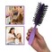 Detangling Hair Brush Nylon Bristles 7 Row Teasing Womens Brush For Thick Hair Small Travel Hairbrush Brush For Hair 1 Pcs. (Lavender)
