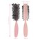 Detangling Hair Brush Nylon Bristles 7 Row Teasing Womens Brush For Thick Hair Small Travel Hairbrush Brush For Hair 1 Pcs. (Light Pink)