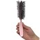 Detangling Hair Brush Nylon Bristles 7 Row Teasing Womens Brush For Thick Hair Small Travel Hairbrush Brush For Hair 1 Pcs. (Light Pink)