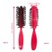 Detangling Hair Brush Nylon Bristles 7 Row Teasing Womens Brush For Thick Hair Small Travel Hairbrush Brush For Hair 2 Pcs. (Pink)