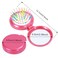 18 Pcs Folding Travel Mirror Hair Brushes Round Folding Pocket Hair Brush Mini Portable Compact Hair Brush with Mirror for Women Girls