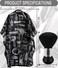 Professional Hair Cutting Cape with Neck Duster Brush, Salon Barber Cape, Hairdressing Accessories (Floral Print)