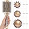 Round Brush, Nano Thermal Ceramic &amp; Ionic Tech Round Barrel Boar Bristles Hair Brush, Roller Brush for Blow Drying, Curling, Straightening and Hair Styling, 4 Free Clips (1.7 Inch, 45mm)