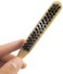 Professional Hairstyling Brush - Teasing Brush with Tail, Wood Handle, Boar Bristles for Shine, Volume and Smooth Updos