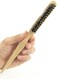 Professional Hairstyling Brush - Teasing Brush with Tail, Wood Handle, Boar Bristles for Shine, Volume and Smooth Updos