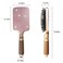 Fshion Handmade Massage Air Cushion Pink Crystal Paddle Brush,Premium Bling Hair brush,Rhinestone Detangle Hair Comb For Women