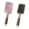 Fshion Handmade Massage Air Cushion Pink Crystal Paddle Brush,Premium Bling Hair brush,Rhinestone Detangle Hair Comb For Women