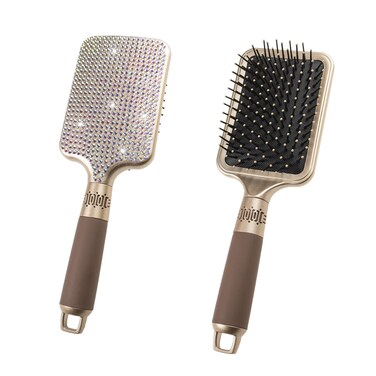 Fshion Handmade Massage Air Cushion AB Crystal Paddle Brush,Premium Bling Hair brush,Rhinestone Detangle Hair Comb For Women