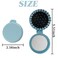GXXMEI 9PCS Folding Travel Mirror Hair Brushes Round Mirror Pocket Hair Brush Portable Mini Colourful Pop Up Hair Brushes Wet and Dry Hair for Women Girls Kids Hair Brush