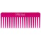 Punky JM Wide-tooth Comb Pink, No Handle Detangler Comb, Detangles Hair, Eliminates Mats, Coils and Prevents Hair Breakage - Works on Wet or Dry Natural, Thick, Wavy, and Curly Hairs