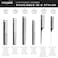 Limitless 8.5" Carbon Cutting Comb with Rounded Tips and Sectioning Tooth for Cutting, Sectioning, Styling, and Detangling, Heat Resistant to 450&deg;F