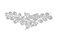 Floral Design Rhinestones Crystal Bridal Wedding Side Hair Comb T1082