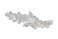 Floral Design Rhinestones Crystal Bridal Wedding Side Hair Comb T1082