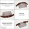 Parcelona French Arch Extra Large Tortoise Brown Shell 13 Teeth Interlocking Side Hair Comb Pair
