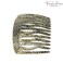French Amie Fab 13 Teeth Medium 3 1/2" Handmade Celluloid Side Hair Comb Flexible Durable Hair Comb Strong Hold Hair Comb for Women No Slip Styling Girls Hair Accessories, Made in France (Opera)
