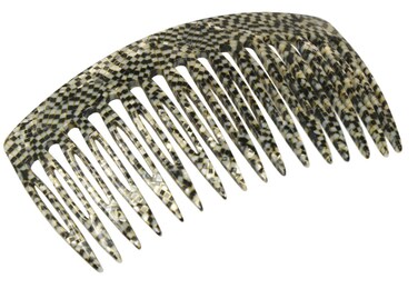 French Amie Classy 16 Teeth Opera Handmade Medium Celluloid Acetate Side Hair Comb