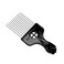 2 Pcs Large Afro Hair Pick Combs for Women and Men - Hard Plastic, Oil Infused for Lifting and Styling Curly, Natural Hair