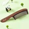 Wood Hair Comb Natural Wood Panda Eats Bamboo 1pc