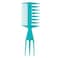 Retro Women Men Oil For Head Styling Hairbrush Double-Sided Wide Tooth Hair Comb Pick Fish Bone Shaped Fork Salon Hairdressing Tool Hair Combs For Women Accessories Fine Hair, Blue