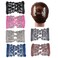 Ruihfas 6Pcs Multifunction Easy Comb Magic Comb Stretchy Beaded Hair Comb Elastic Double Combs in Mix Colors Hair Holder